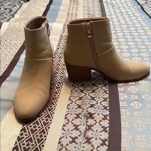 Chic Beige Ankle Booties
